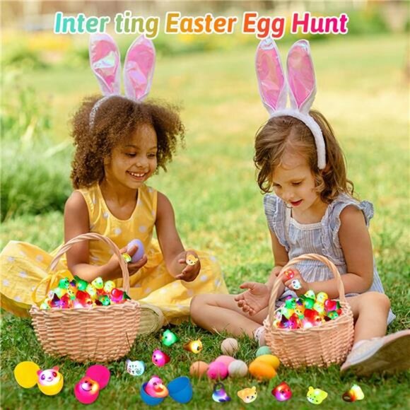 36 Pack Light Up Rings Glow in The Dark Party Supplies, Light up Party Favors - Picture 2 of 7